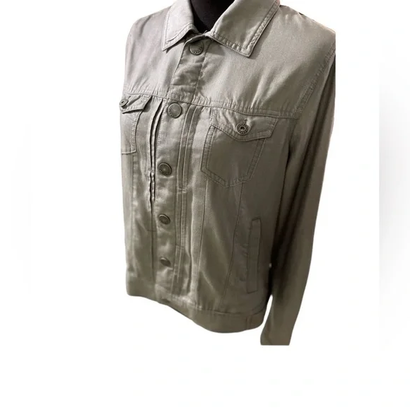 Tahari Tencel Charcoal Jacket, Size Small - Picture 3 of 11